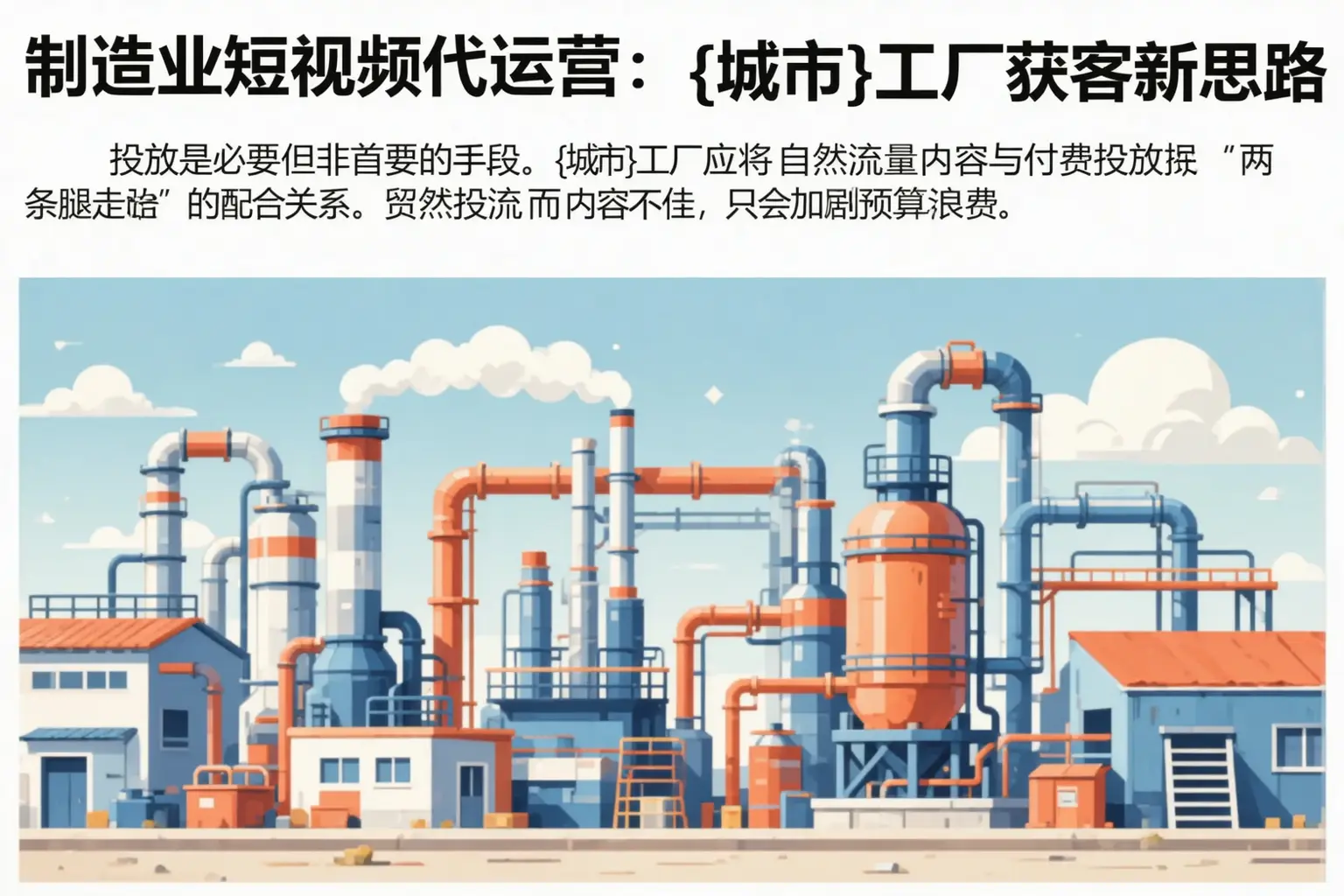 制造业短视频代运营:南乐工厂获客新思路